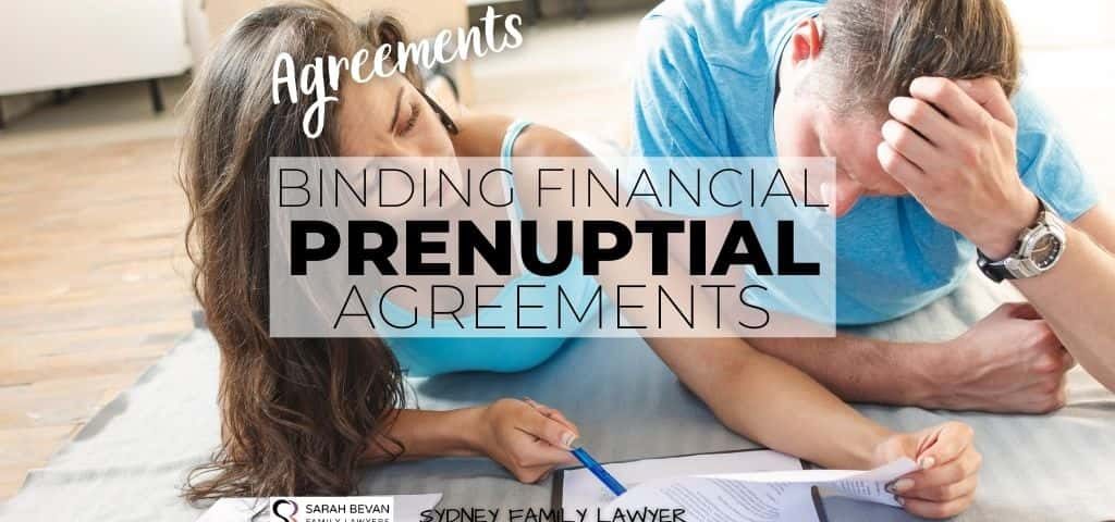 Prenuptial Binding FInancial Agreement Lawyer Sydney