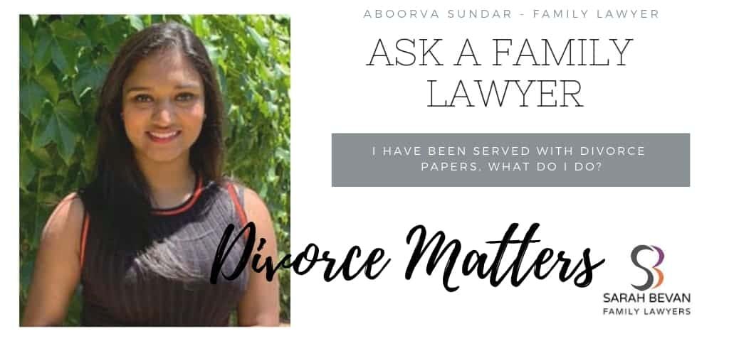 Divorce papers - what do i do - Family Lawyer Sydney
