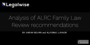 ALRC Legalwise Family Law