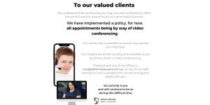Web conferencing business as usual family lawyer parramatta
