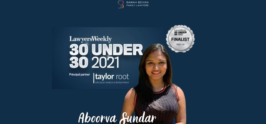 family lawyer finalist 30 under 30 aboorva sundar sydney