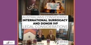 surrogacy family lawyer donor ivf sperm egg legal australia